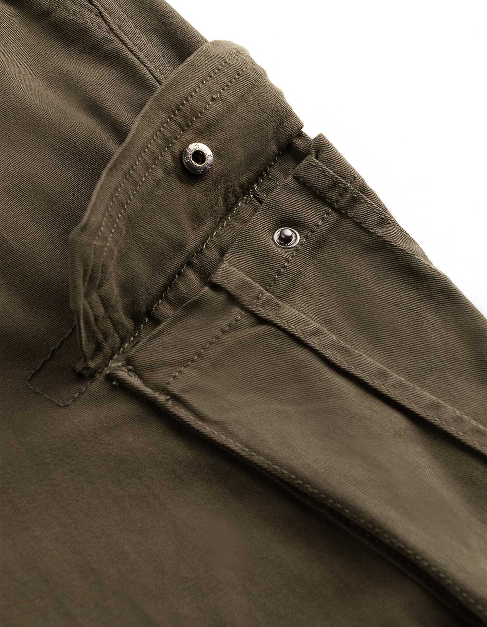 Pantalon cargo - Ceinture - vert fonc&eacute;