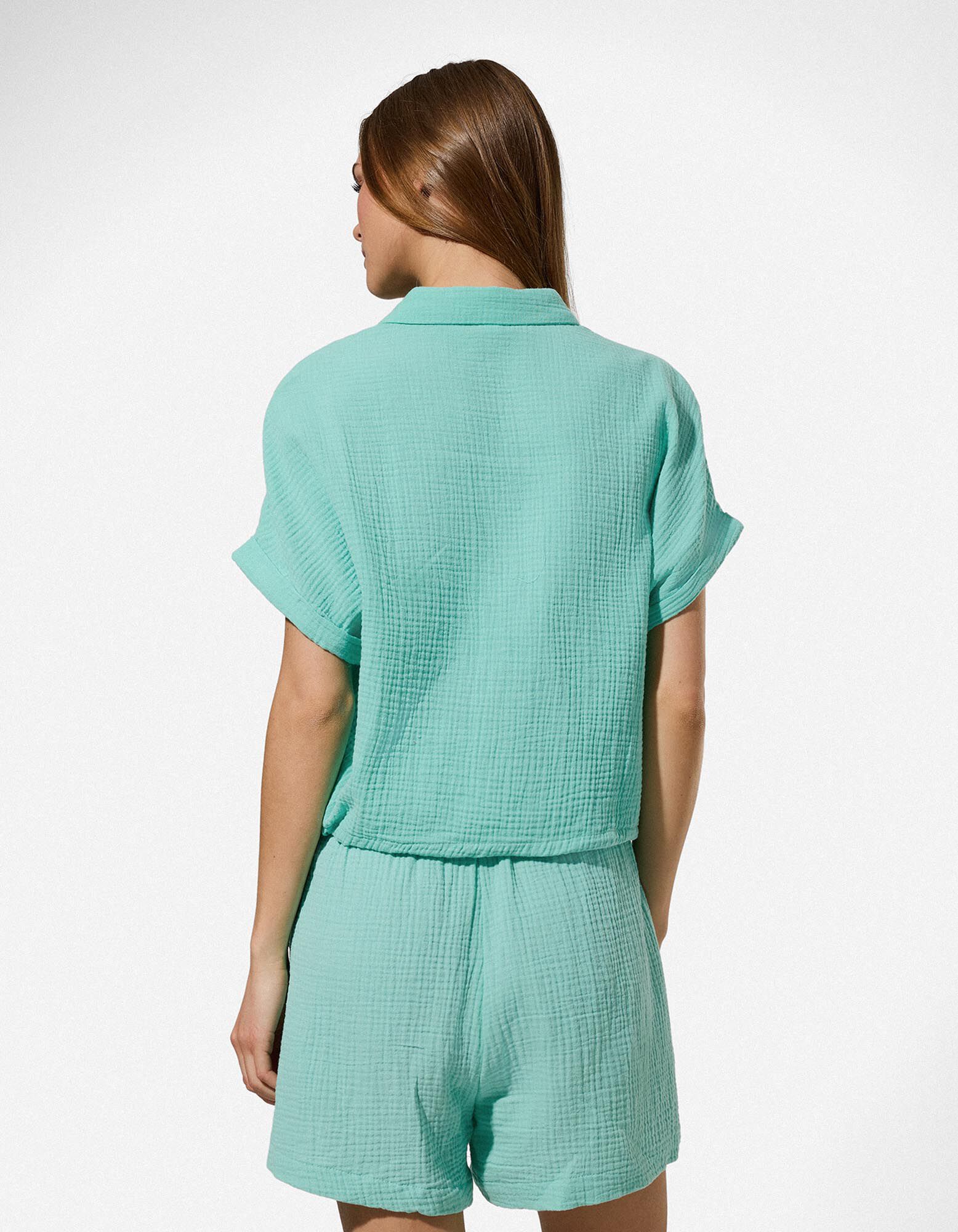 Chemise - Mousseline - menthe