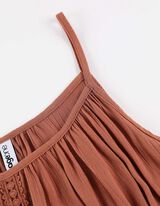 Blusa - Viscosa - marrone chiaro