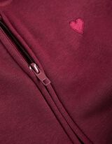 Tepláková bunda - Teplákovina - tmavocervena