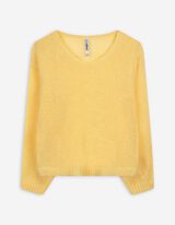 Trui - V-hals - geel