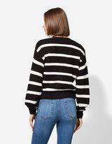 Strickjacke - Knopfleiste - schwarz