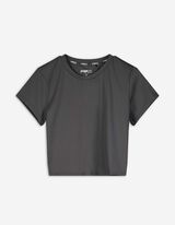 Maglia cropped - Morbido al tatto - grigio scuro
