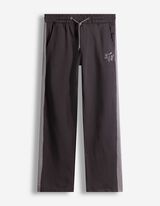 Jogginghose - Kontraststreifen - dunkelgrau