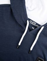 koszulka z długim rękawem - kaptur z troczkiem - ciemny niebieski