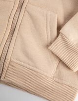 Sweatvest - Capuchon - beige