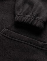 Fleecepullover - Oversized Fit - Schwarz