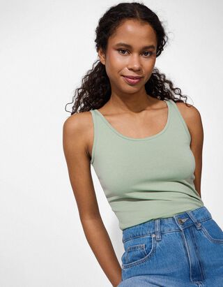 Top - Vsebnost streča - turkizna