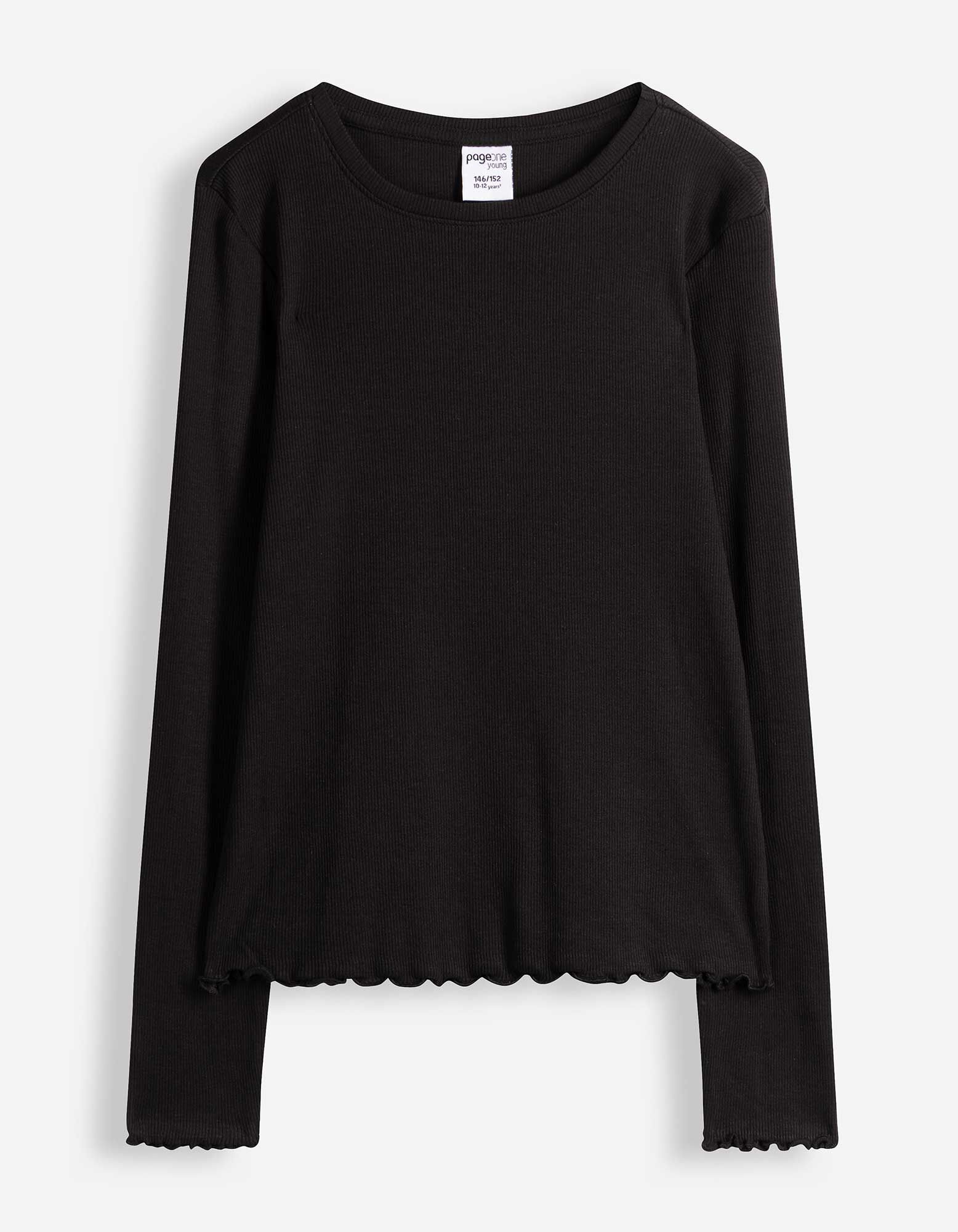 Longsleeve - Effen - Zwart