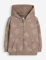 Sweatvest - Katoen - Taupe