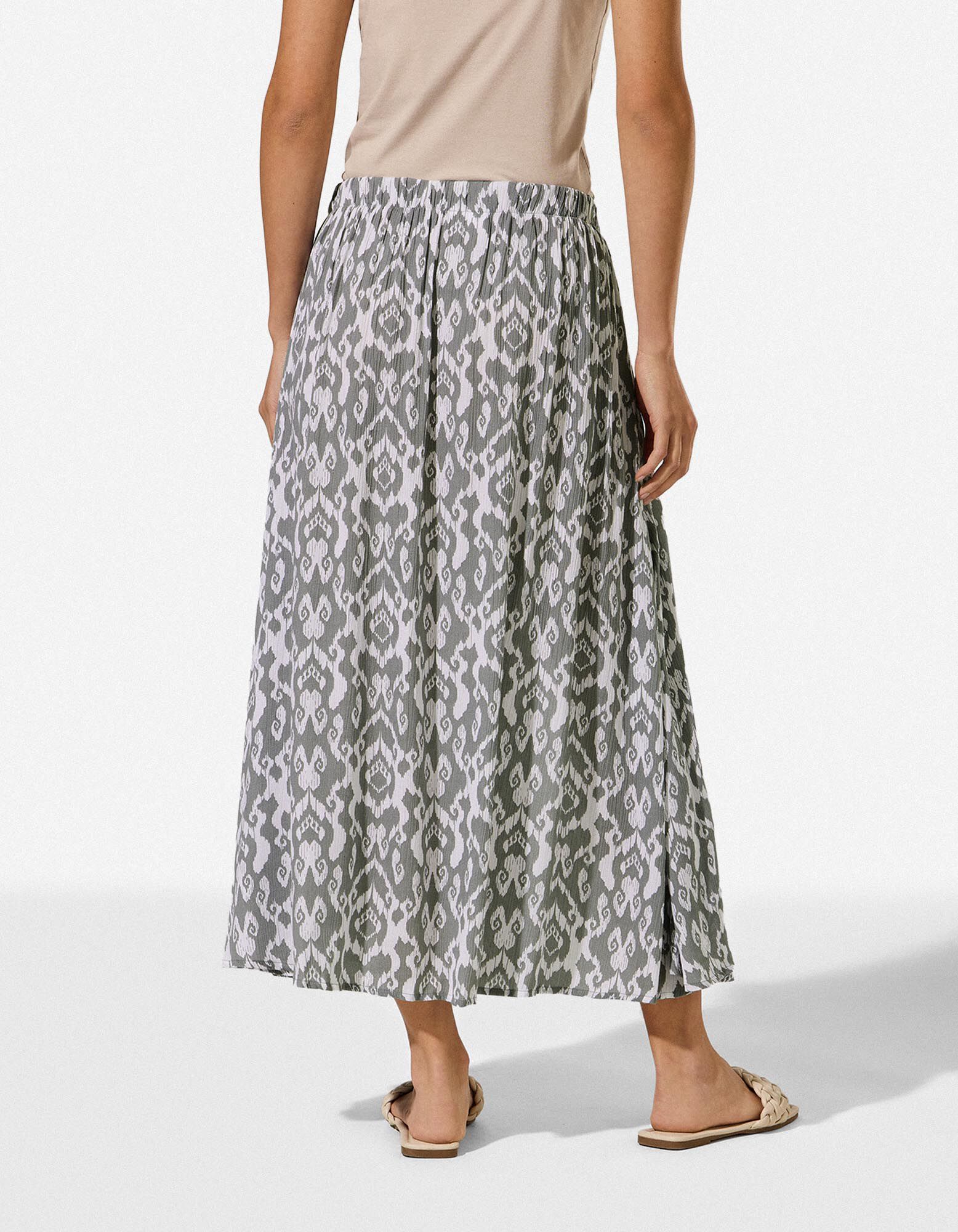 Rock - Allover-Print - Khaki