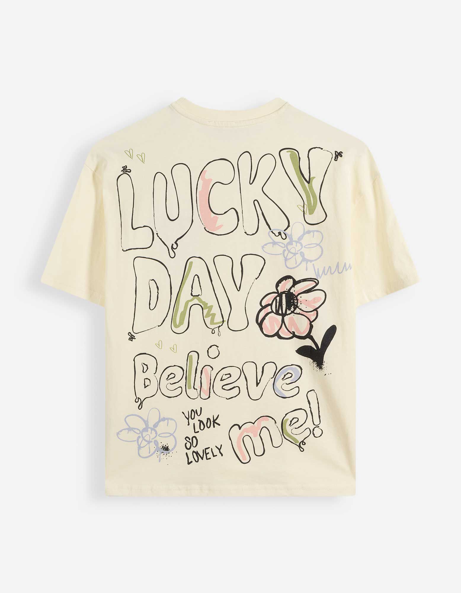 T-Shirt - Print - Gelb