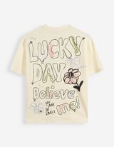 T-Shirt - Print - Gelb