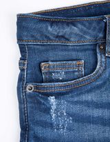 Kratke traperice - Fiksna nogavica - plava