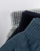 Rukavice - 3-pack - tmave modra