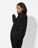 Melegítőfelső - Ballon ujjak - fekete