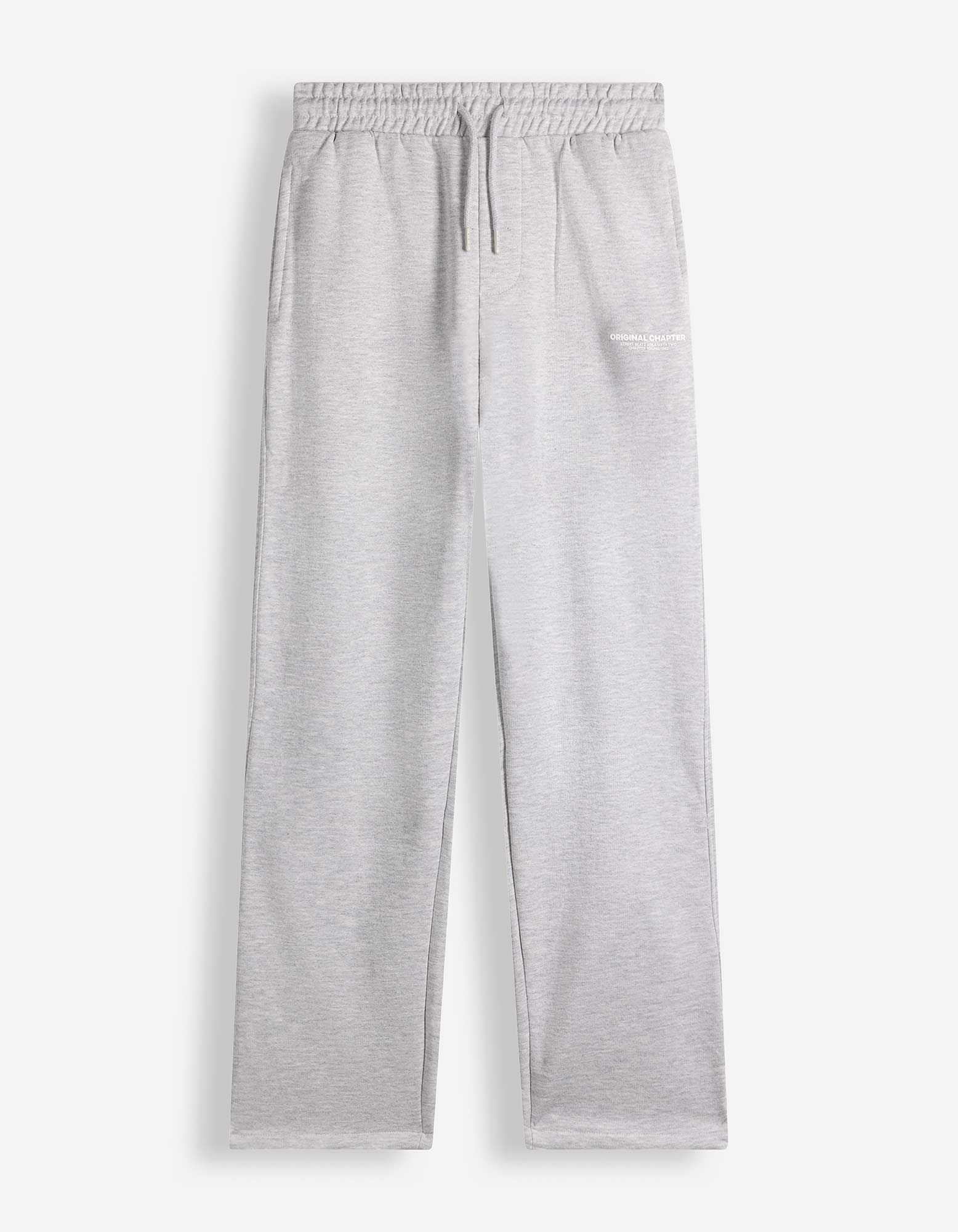 Jogginghose - Loose Fit - Hellgrau