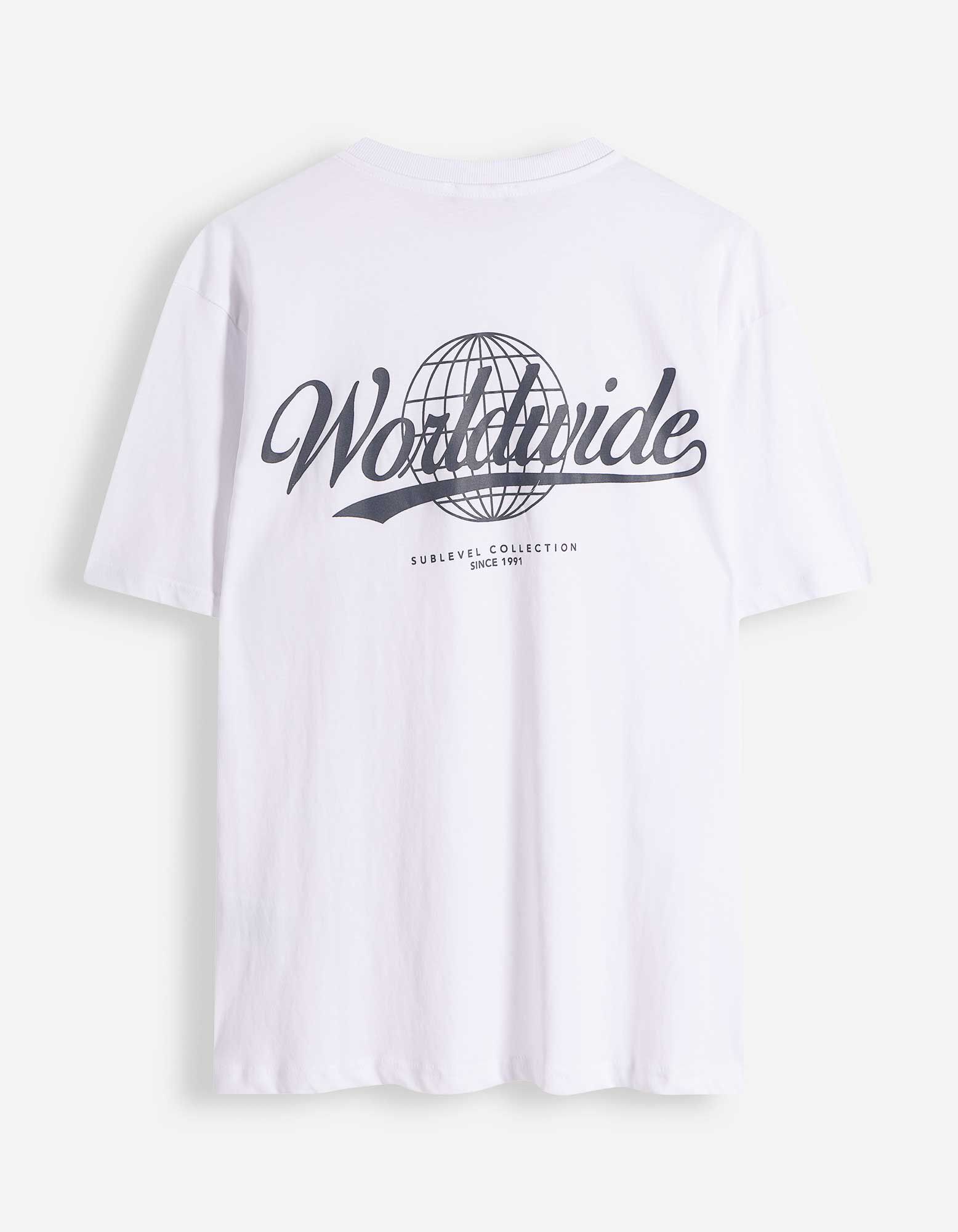 T-Shirt - R&uuml;ckenprint - wei&szlig;