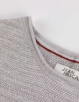 Pulóver - Feltekeredett szélű - vilagos szurke