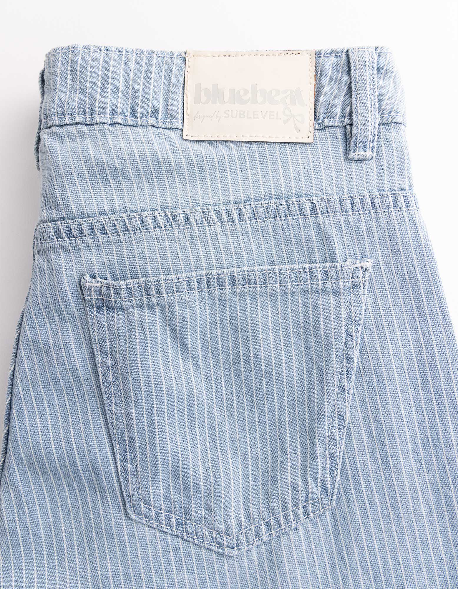 Jeans - Streifen - blau