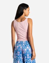 Top - Stretchanteil - lila