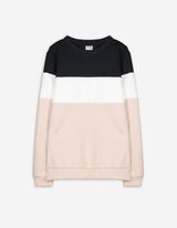 Pullover - Color-Blocking - dunkelgrau