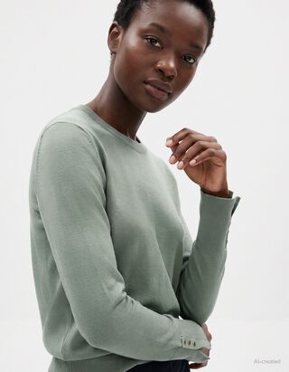 Strickpullover - Khaki