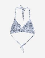 Bikinitop - Print all-over - zilver