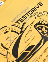 koszulka z długim rękawem - Frontprint - zolty