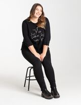 Mar&scaron;kinėliai ilgomis rankovėmis - Reguliuojamas rankovių ilgis - juodas