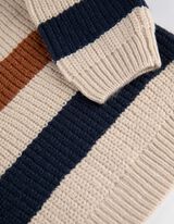 Troyer - Dzianina prążkowana - jasny szary