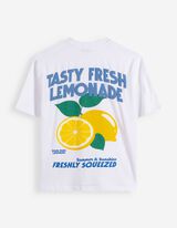 T-Shirt - Print - Wei&szlig;