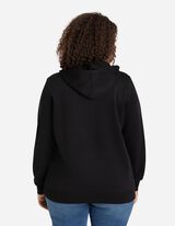 rozpinana bluza - jednokolorowy - czarny