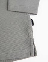 Hosszú ujjú póló - Cipzáros - zöld