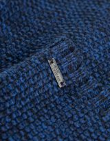 Kardigán - Durva kötésű - sotetkek