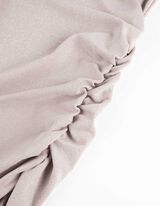 Abito midi - Lurex - beige