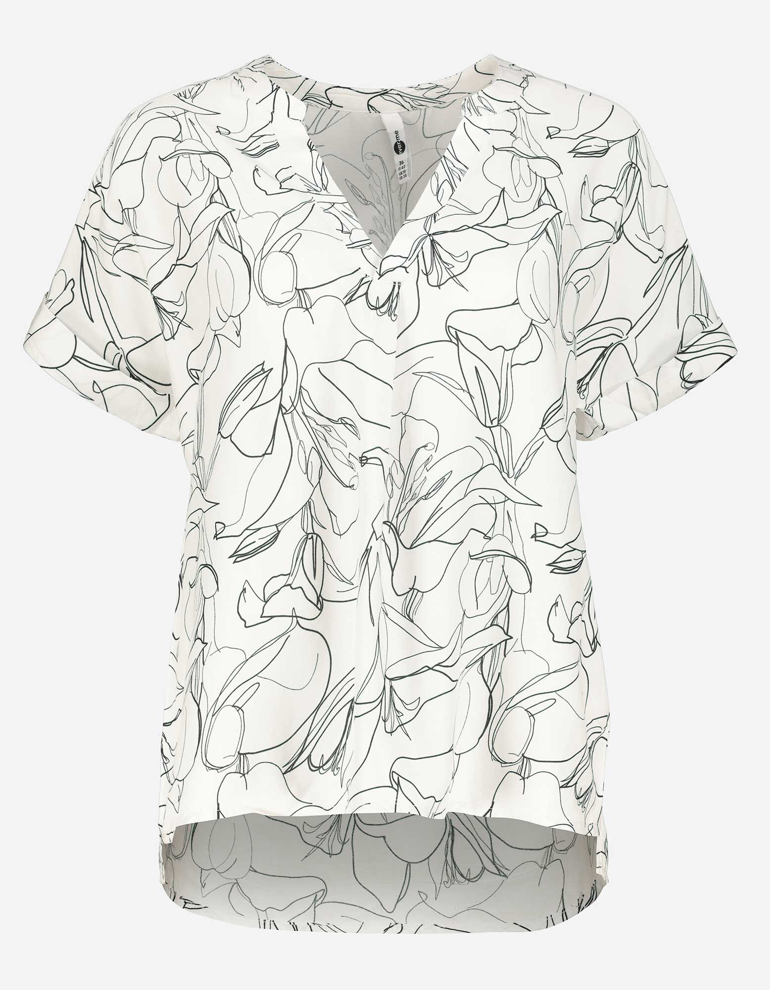 Haut en dentelle - Viscose - blanc