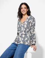 Halenka - Potisk - tmave zelena