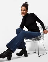 Jeans hlače - Kroj Bootcut Fit - temno modra