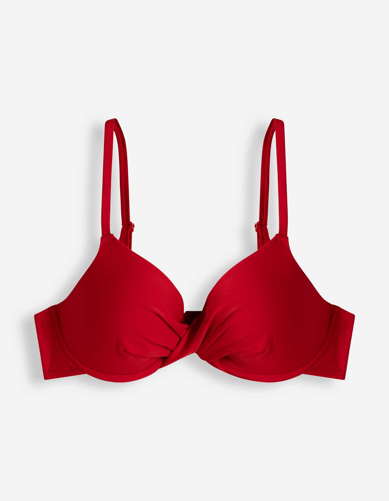 Bikinitop - Verstellbare Tr&auml;ger - Rot