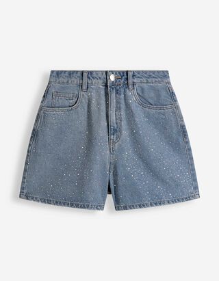 Jeansshorts - Regular Fit - blau