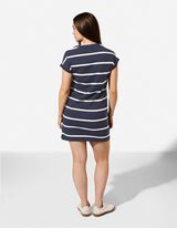Robe t-shirt - Coupe droite - bleu fonc&eacute;