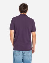 Poloshirt - Knoopsluiting - donkerlila