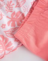 Set composto da abito e leggings - Inserto in pizzo - rosa fucsia
