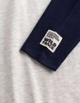 Langarmshirt - Basic - Dunkelblau