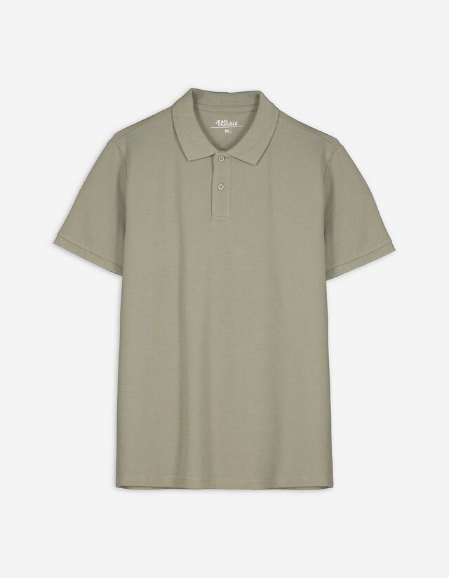 Poloshirt - Knopfverschluss - hellgrün