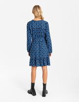 Midi haljina - LENZING&trade; ECOVERO&trade; - tamno-plava