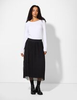 Gonna -  Pieghe - nero