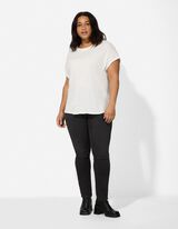 Jeggings - G&uuml;rtelschlaufen - schwarz