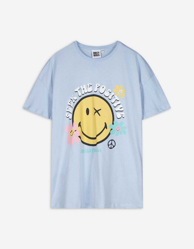 T-shirt - SmileyWorld® - lichtblauw